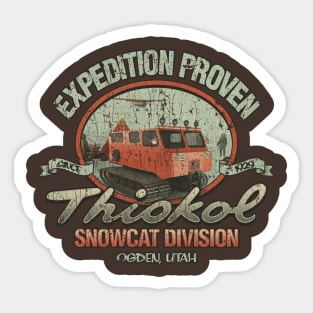 Thiokol Snowcat Division 1929 Sticker